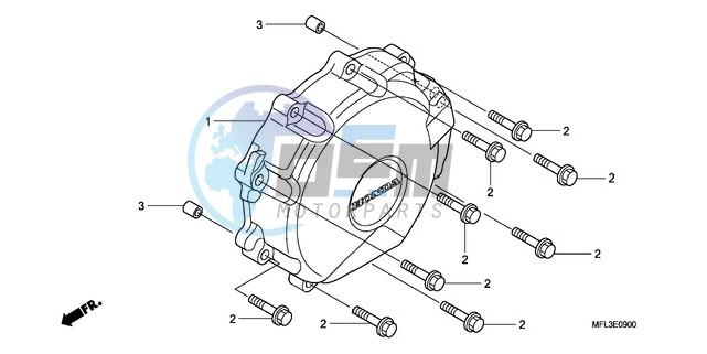 A.C. GENERATOR COVER (CBR 1000RR)