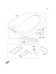 KSF 50 B [KFX50] (B7F-B9S) B8F drawing SEAT