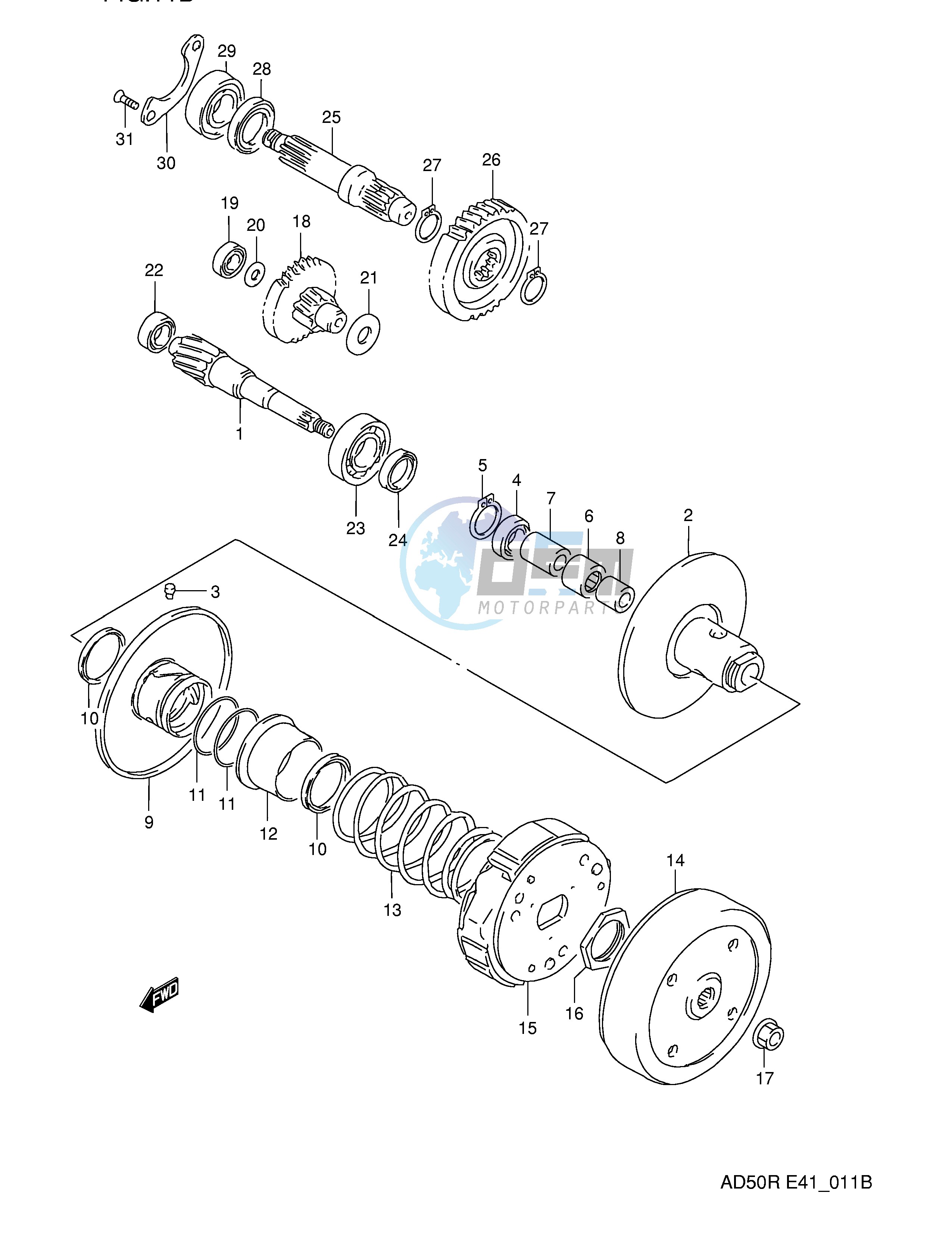 TRANSMISSION (2) (MODEL R)