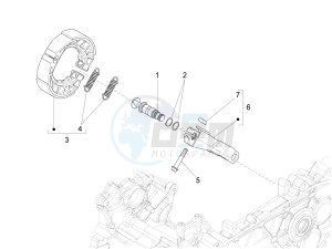 SPRINT 150 4T 3V IGET ABS-NOABS E2-E3-E4 (APAC) drawing Rear brake - Brake jaw