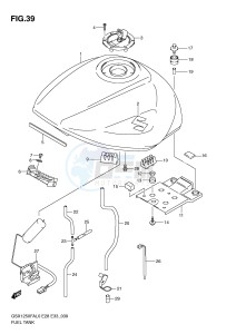 GSX1250FA (E28-E33) drawing FUEL TANK