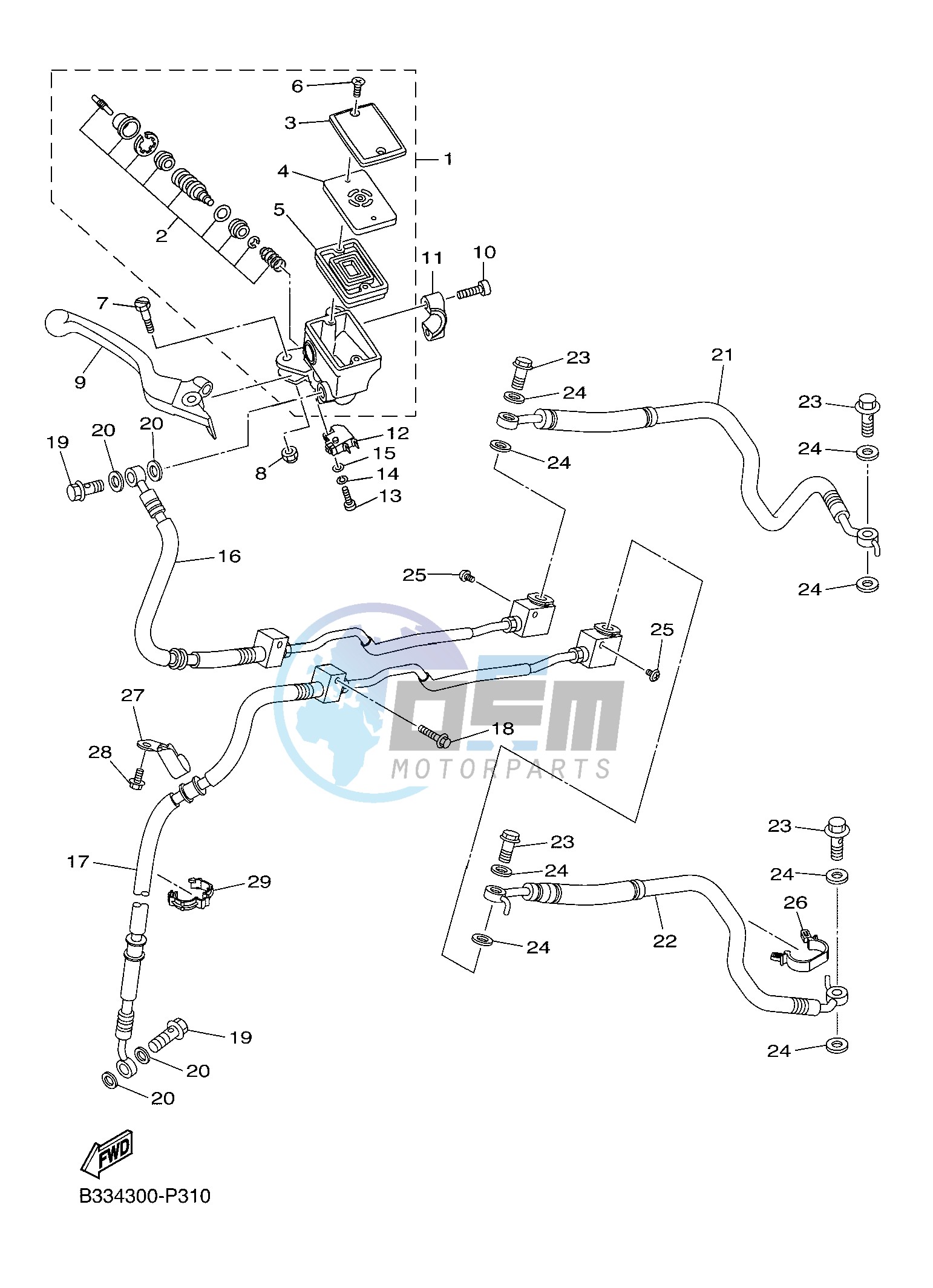 FRONT MASTER CYLINDER