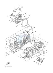 YFM125A YFM125GD GRIZZLY 125 (1PY5 1PY6) drawing CRANKCASE