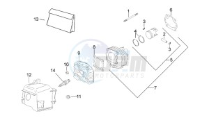 SR 50 Air 1997-2001 drawing Cilinder head