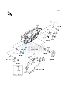 Z750 ZR750L8F GB XX (EU ME A(FRICA) drawing Headlight(s)