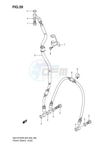 GSX-R750 (E3-E28) drawing FRONT BRAKE HOSE