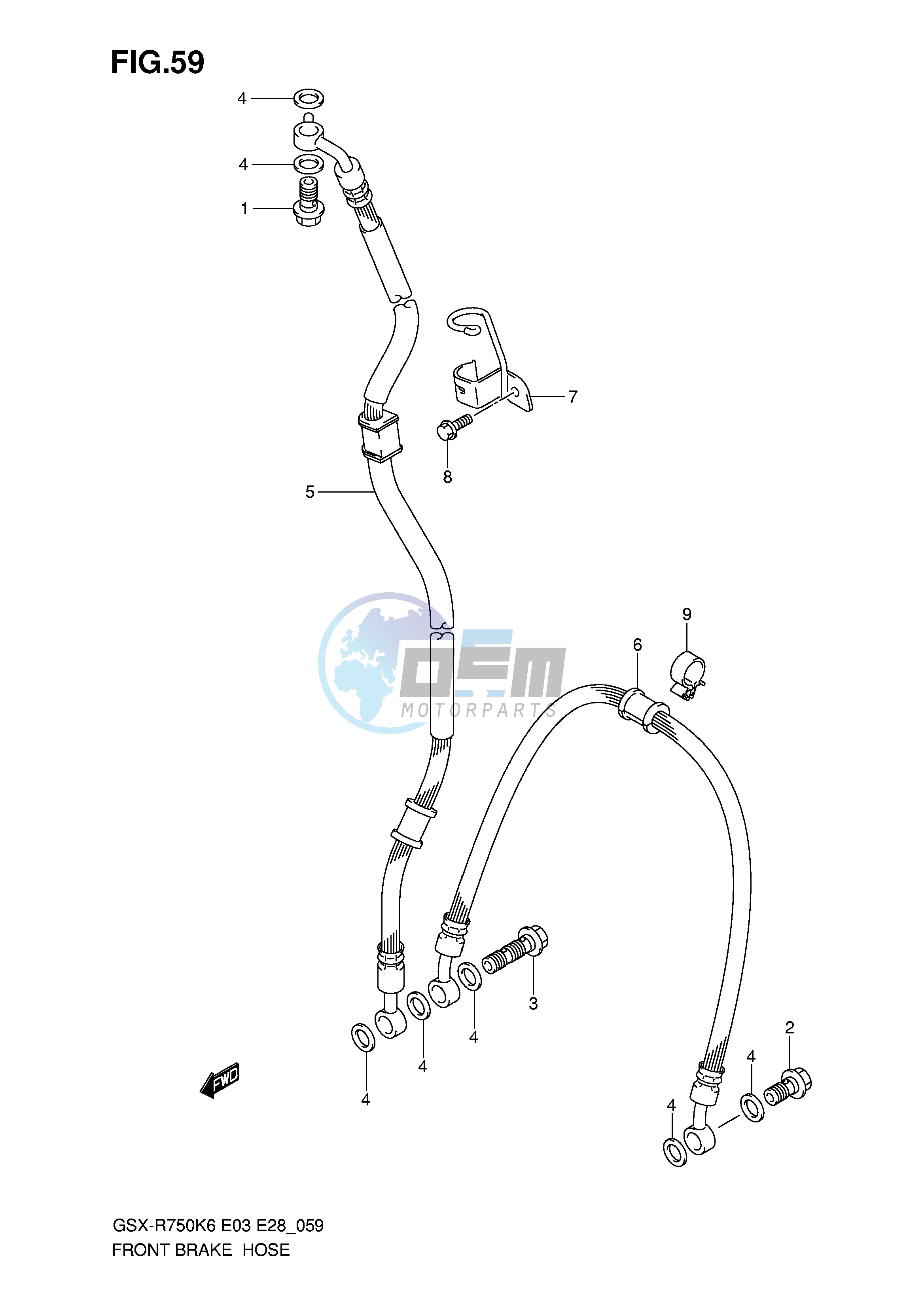 FRONT BRAKE HOSE