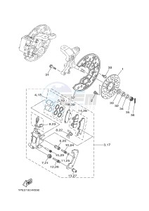 YFM700R YFM700RSE RAPTOR 700 SPECIAL EDITION (1VSE 1VSF) drawing FRONT BRAKE CALIPER