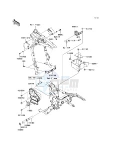 VN 1600 D [VULCAN 1600 NOMAD] (D6F-D8FA) D6F drawing FRAME FITTINGS