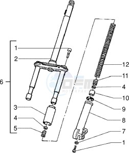 Zip 50 drawing Steering column