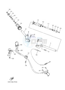 YZF-R25A 249 (BS82) drawing STEERING HANDLE & CABLE