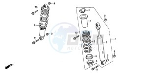 TRX300EX SPORTRAX 300EX drawing FRONT CUSHION