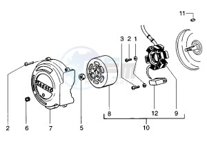 Zip 50 SP drawing Flywheel magneto