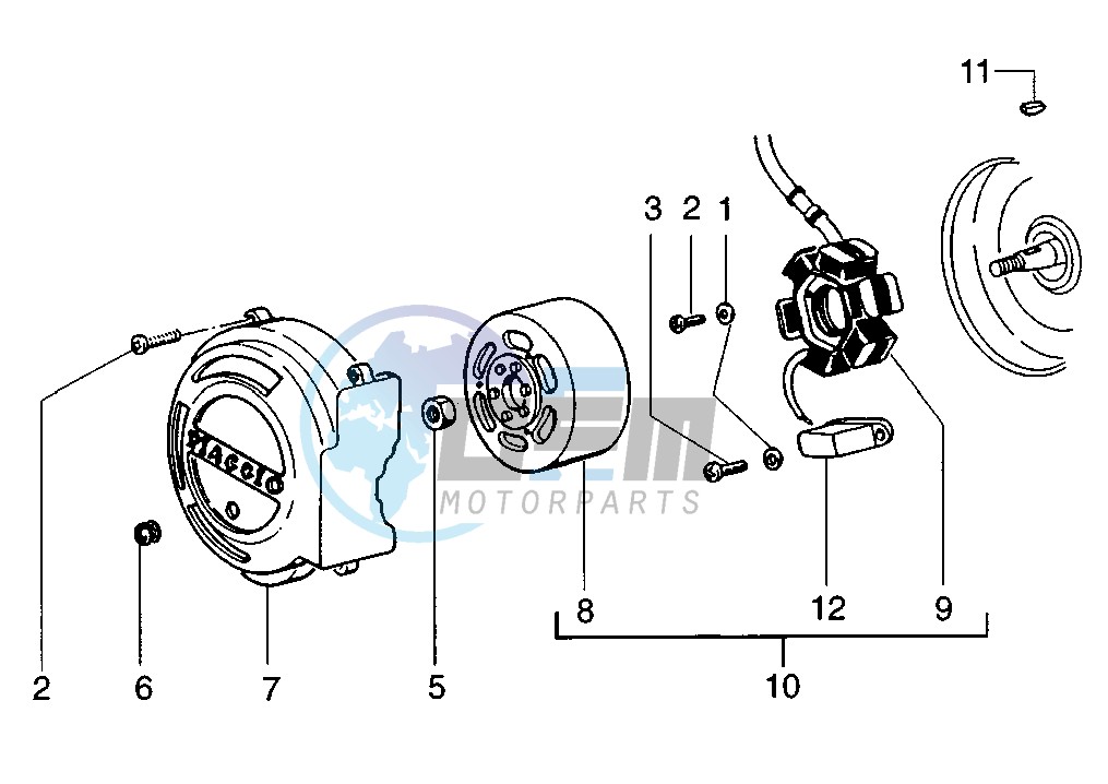 Flywheel magneto