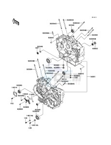 VN800 CLASSIC VN800B6F GB XX (EU ME A(FRICA) drawing Crankcase