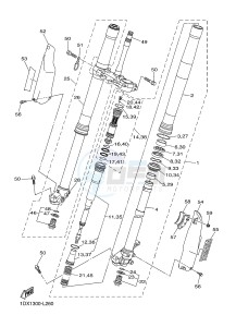 WR450F (1DXD 1DXB 1DXC 1DXE) drawing FRONT FORK