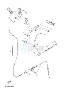 YN50 NEO'S (2APD 2APD 2APD) drawing STEERING HANDLE & CABLE