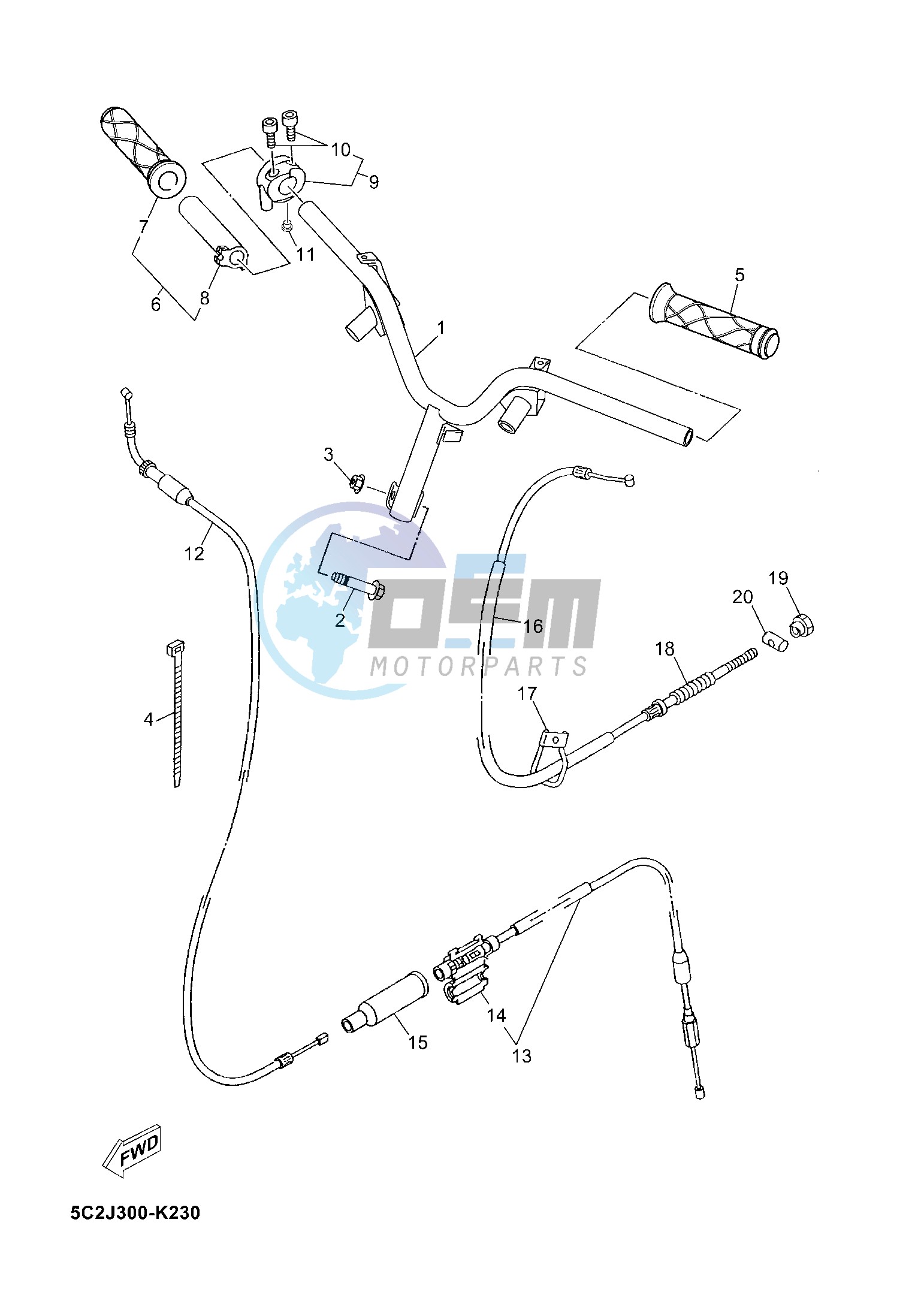 STEERING HANDLE & CABLE