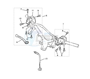 XC BELUGA 125 drawing HANDLE SWITCH AND LEVER