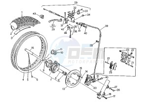 W8 FA 125 drawing FRONT WHEEL