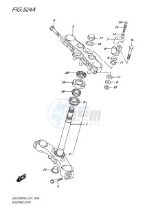 GSX-1250F ABS EU drawing STEERING STEM