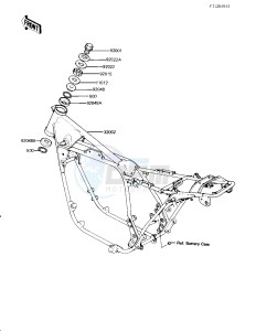 KZ 650 H [CSR] (H3) [CSR] drawing FRAME -- 83 H3- -