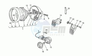 Nevada 350 drawing Headlight-horn