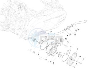 MEDLEY 150 4T IE ABS MA03M, M885M (APAC) drawing Cooler pump