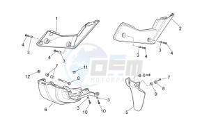 RXV 550 RXV 450-550 STREET LEGAL drawing Central body