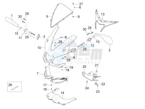 RS4 125 4T drawing Front Fairing