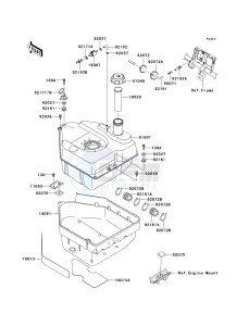 KVF 750 E [BRUTE FORCE 750 4X4I NRA OUTDOORS] (E8F-E9FA) E8F drawing FUEL TANK