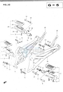 GSX500E (E39) drawing FOOTREST