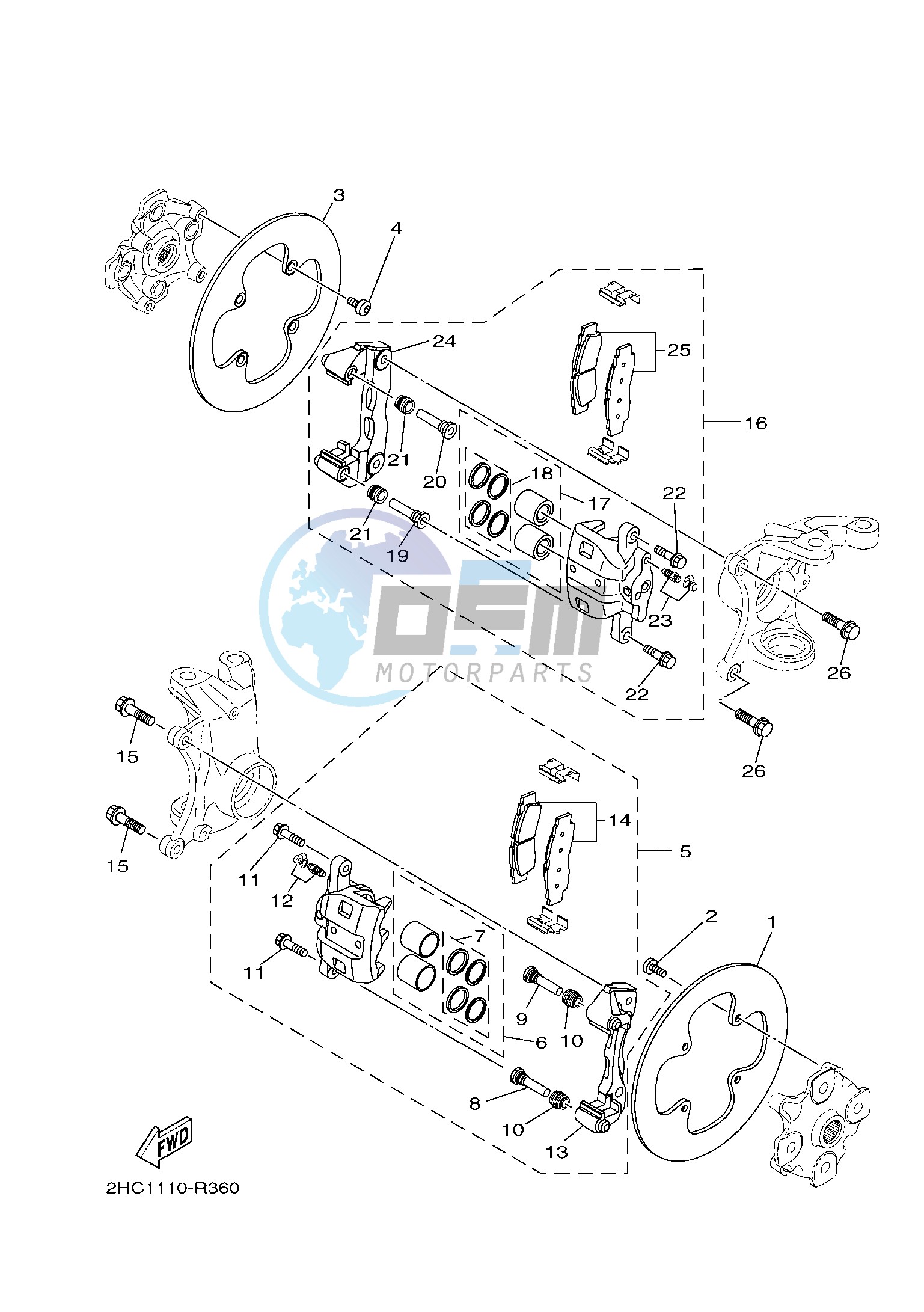 FRONT BRAKE CALIPER