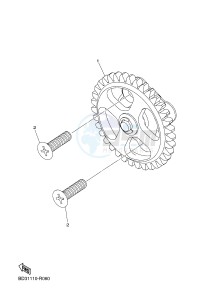 YFZ50 (BW43) drawing OIL PUMP