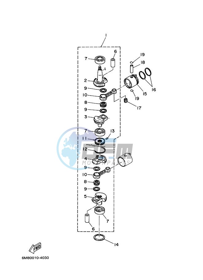 CRANKSHAFT--PISTON