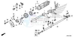 TRX420FA2F TRX420 Europe Direct - (ED) drawing GEARSHIFT FORK (TRX420FA1/ FA2)