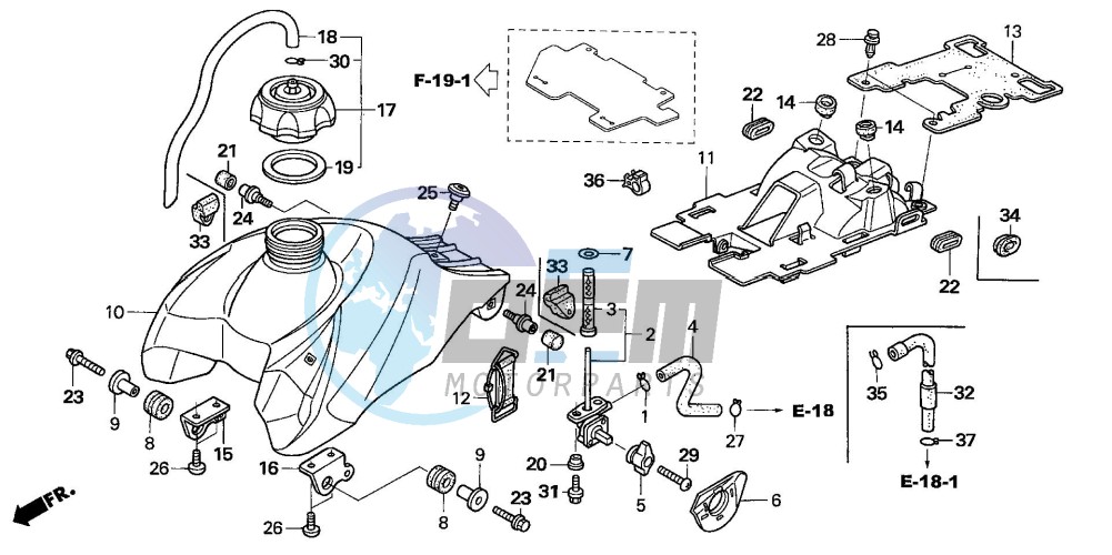 FUEL TANK (TRX450R4,5,6,7/ER6,7)