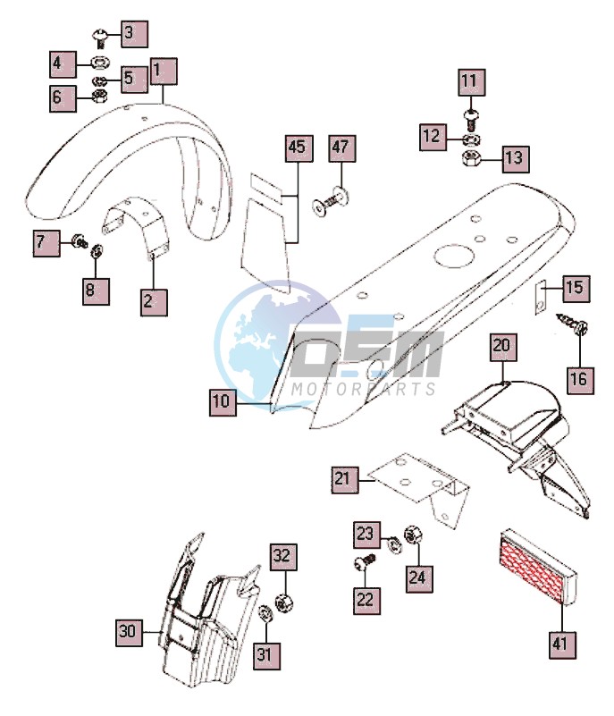 Mudguards-shields