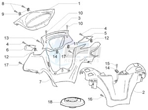 X9 250 Evolution drawing Handlebar Coverings