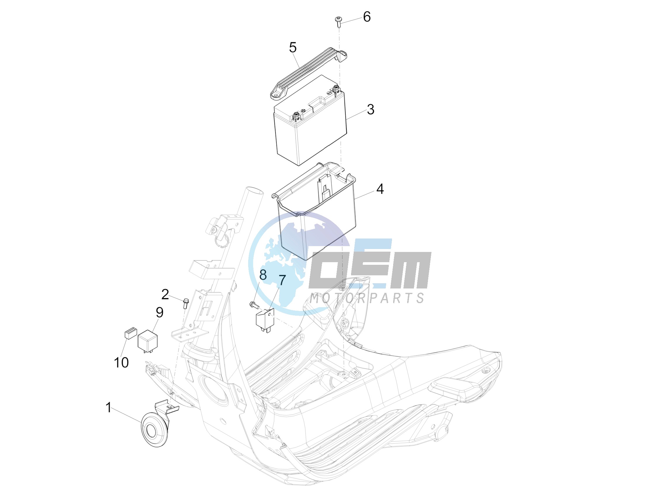 Remote control switches - Battery - Horn