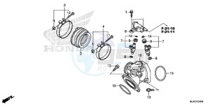 VT750SE Shadow E drawing INLET MANIFOLD