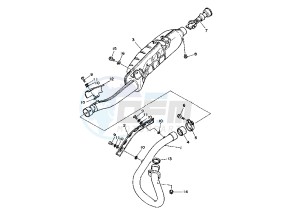 ATV 350 drawing EXHAUST