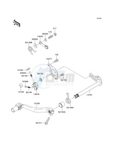 KX 450 D (KX450F) (F8F) D8F drawing GEAR CHANGE MECHANISM