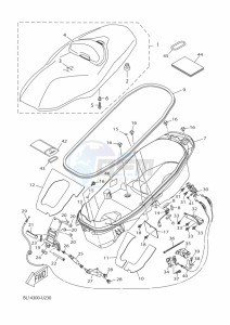 YP400RA XMAX 400 ABS (BL13) drawing SEAT