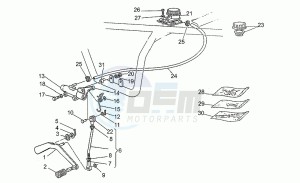 V 75 750 PA Vecchio Tipo PA Vecchio Tipo drawing Rear master cylinder