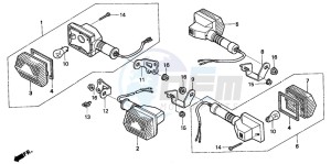 XR250R drawing WINKER (U)