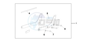 VT750CA9 Ireland - (EK / ST) drawing BACKREST/REAR CAR