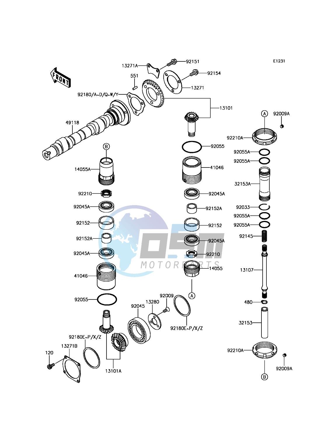 Camshaft(s)/Bevel Gear