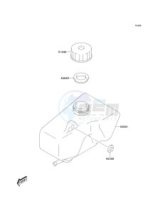 KDX 50 A (A6F) A6F drawing OIL TANK