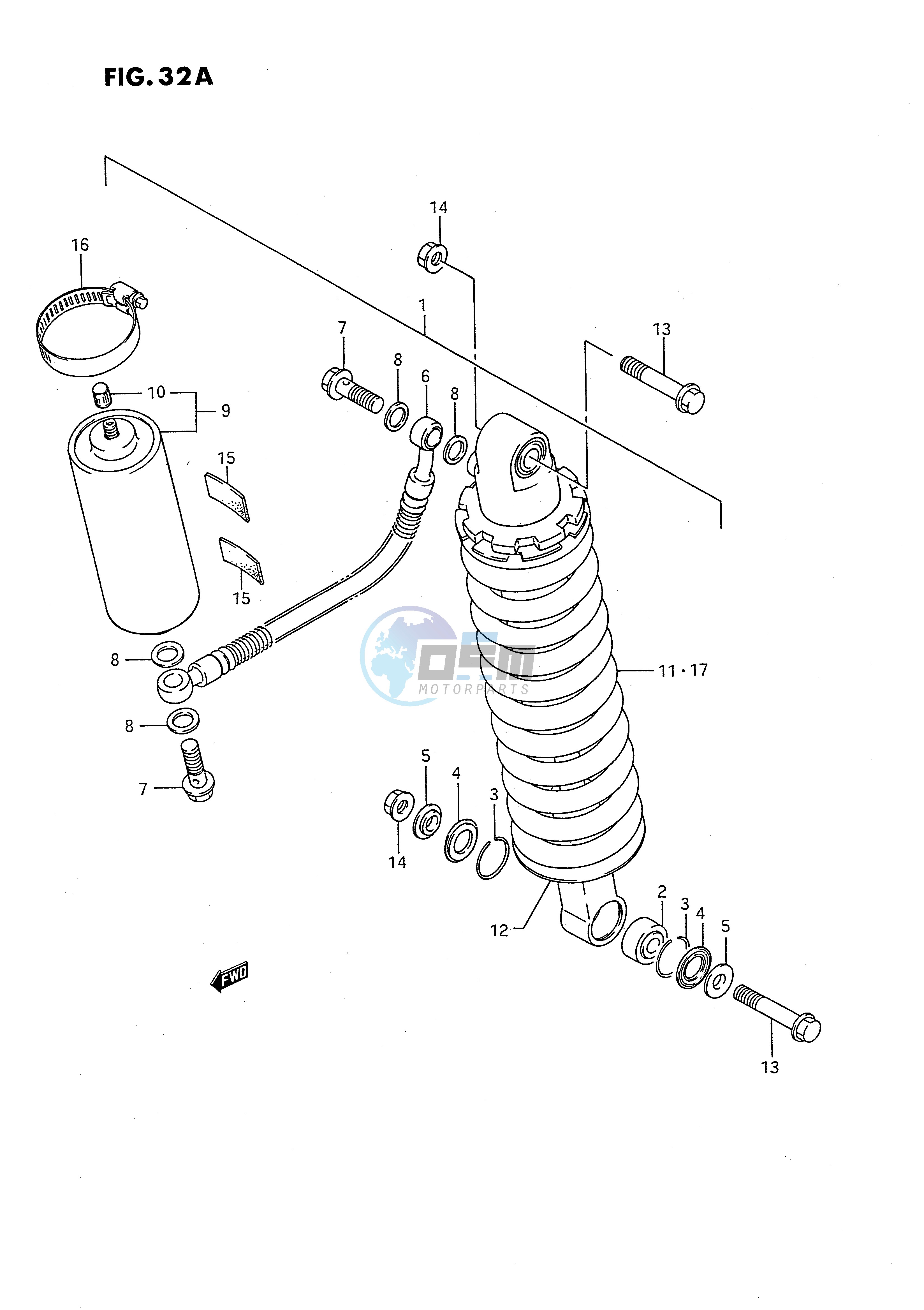 REAR SHOCK ABSORBER (MODEL H)